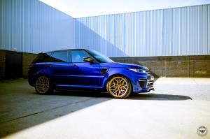 Land Rover Range Rover Sport SVR Blue by Urban Automotive on Vossen Wheels (UV-1) 2017 года